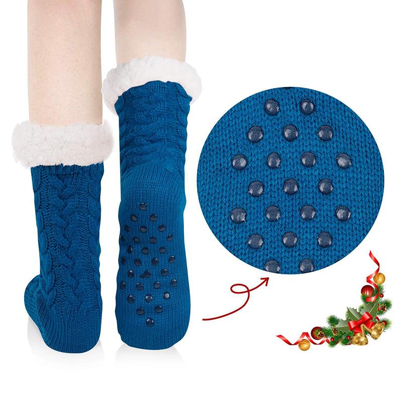 New Men Home Thermal Socks Winter Warm Short Cotton Thick Sleeping Soft Fluffy Slip Non Floor house fuzzy slipper Sock Male Grip