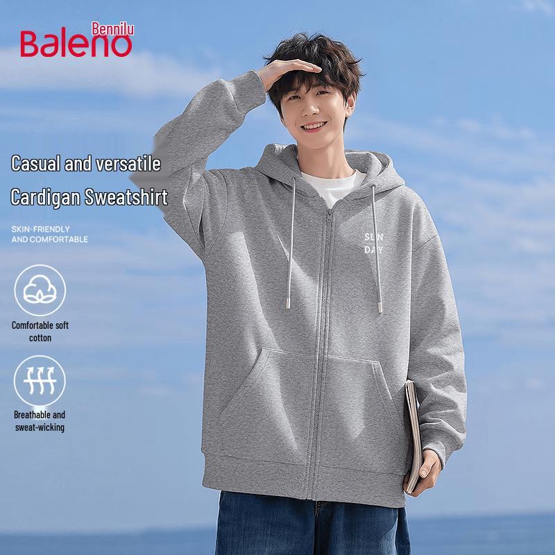 Baleno Men's Hooded Sweatshirt Jacket