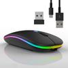 CE ROHS Hintergrundbeleuchtung RGB Ergonomische Kabellose Maus Wiederaufladbar Bluetooth Maus für Macbook Apple