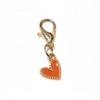 10Pcs Enamel Heart Charm Lobster Clasp Pendant Colorful Alloy Love Heart Dangle Charms For Diy Jewelry Making Keychain Bag Decor