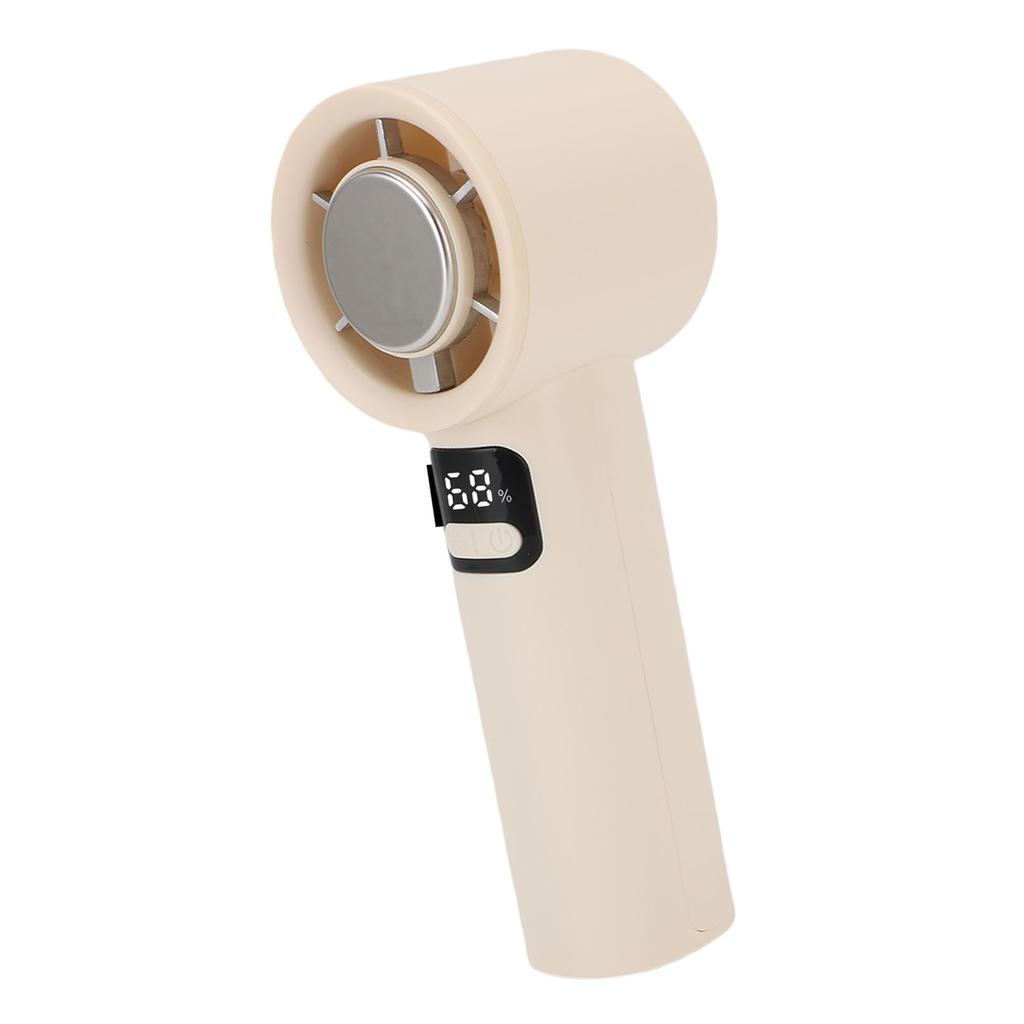 Portable Handheld Fan 100 Speed LED Digital Display Personal Cooling Fan Rechargeable Battery Operated Quiet for Home