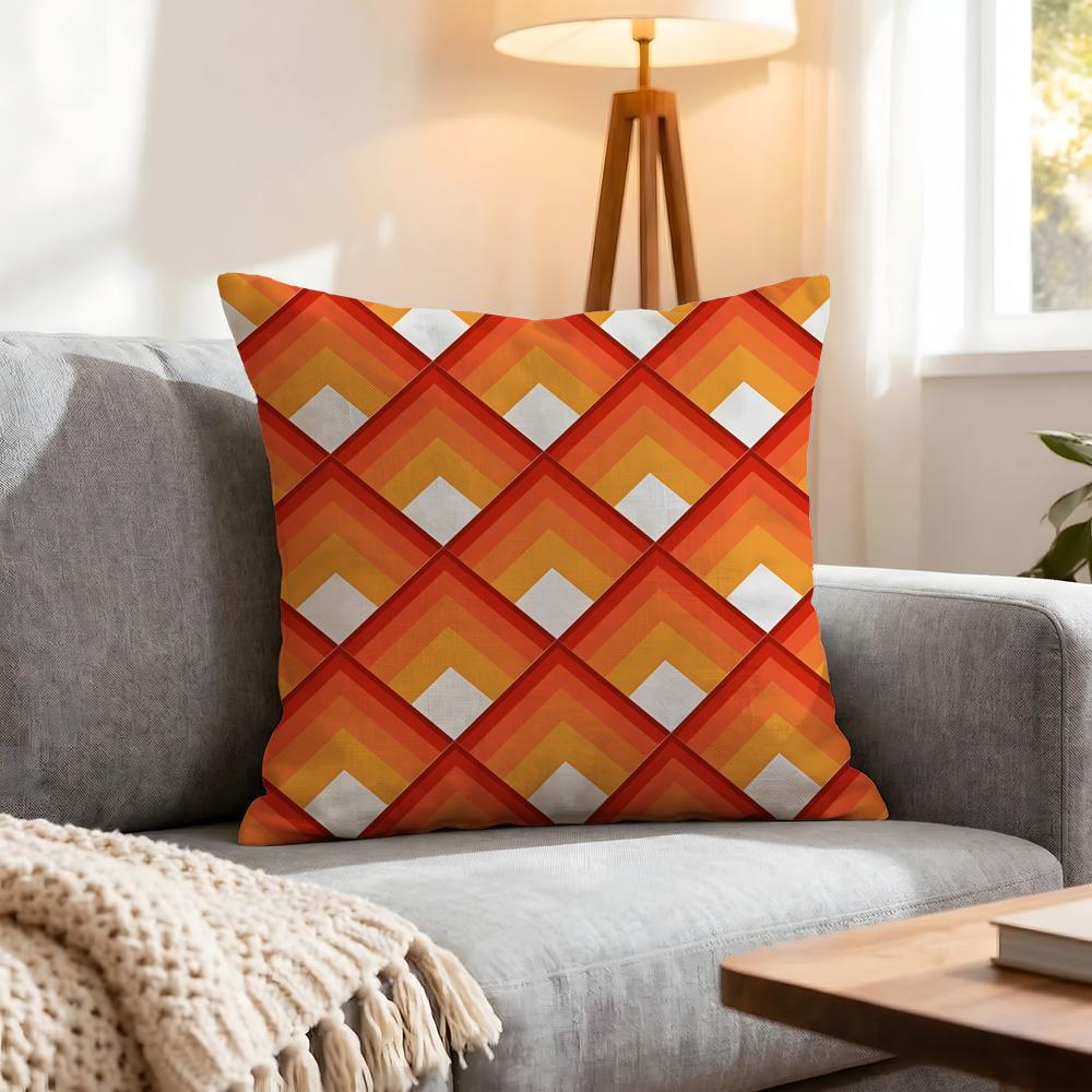 Pattern Log Cabin Pattern Cushion Cover 1Pcs Decorative Covers Soft Cushion Case For Sofa Couch Decor 40X40 45X45 Pillowcases