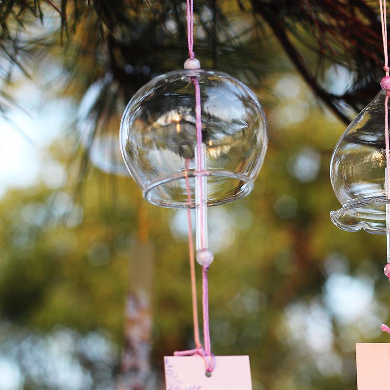 Hand-Painted Glass Wind Chimes for Student DIY Projects and Outdoor Decor
