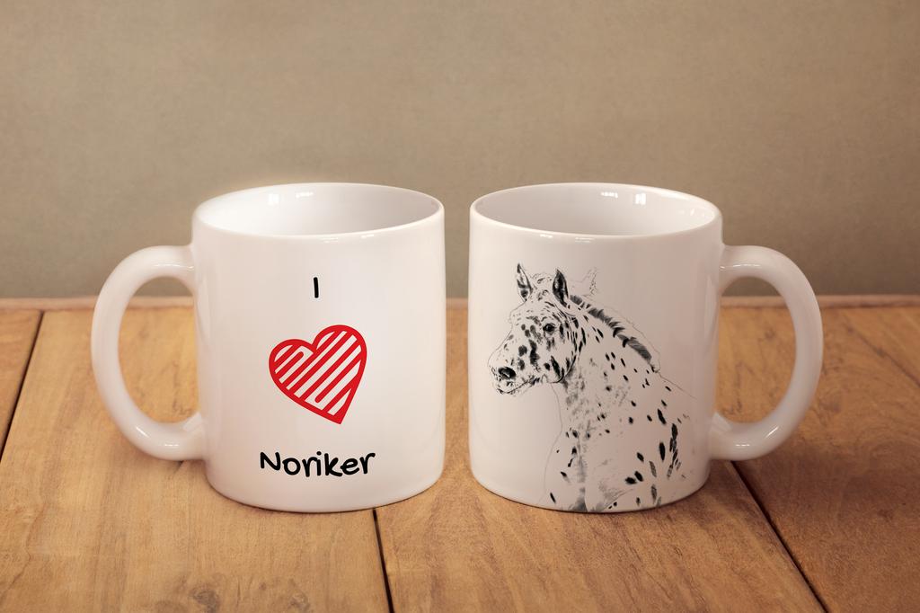 Noriker - cup with a horse, cute cup with graphics, a gift with your photo from the Art-Dog brand