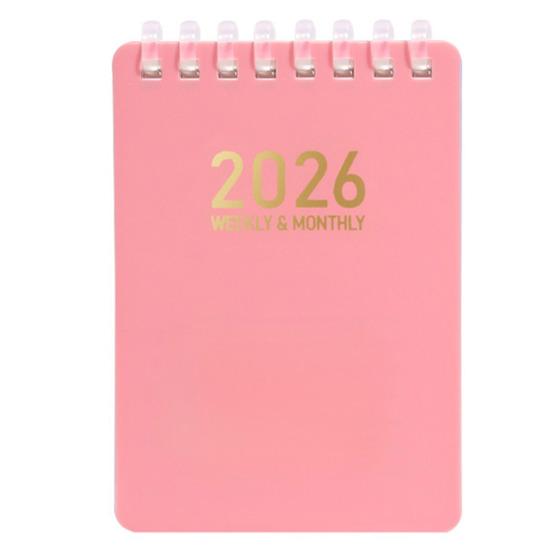 2026 Day Planner A7 Pocket Size Coil Notebook for Law Nursing Sketching Office Task Organizer for Work Study Planning