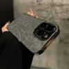 Plating Leopard Texture Leather Case For For Iphone 16 1 14 Plus 13 12 11 Pro Max Lens Protection Shockproof Soft Cover Capa