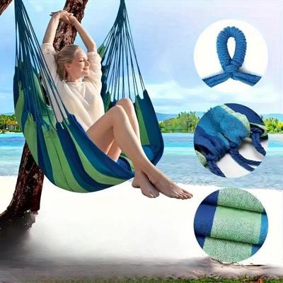 1 Pcs Travel Outdoor Swing Hammock Thickened and Enlarged Durable Canvas Hanging Basket Yoga Hammock