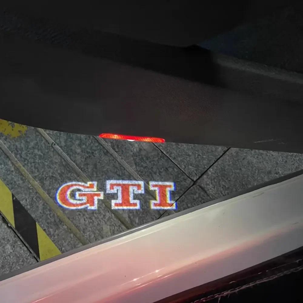 2026 Hot For VW VOLKSWAGEN LED Car Welcome Light Door Logo Projector for VOLKSWAGEN R LINE GTI Touareg Jetta Touran Golf 5 6 7 P