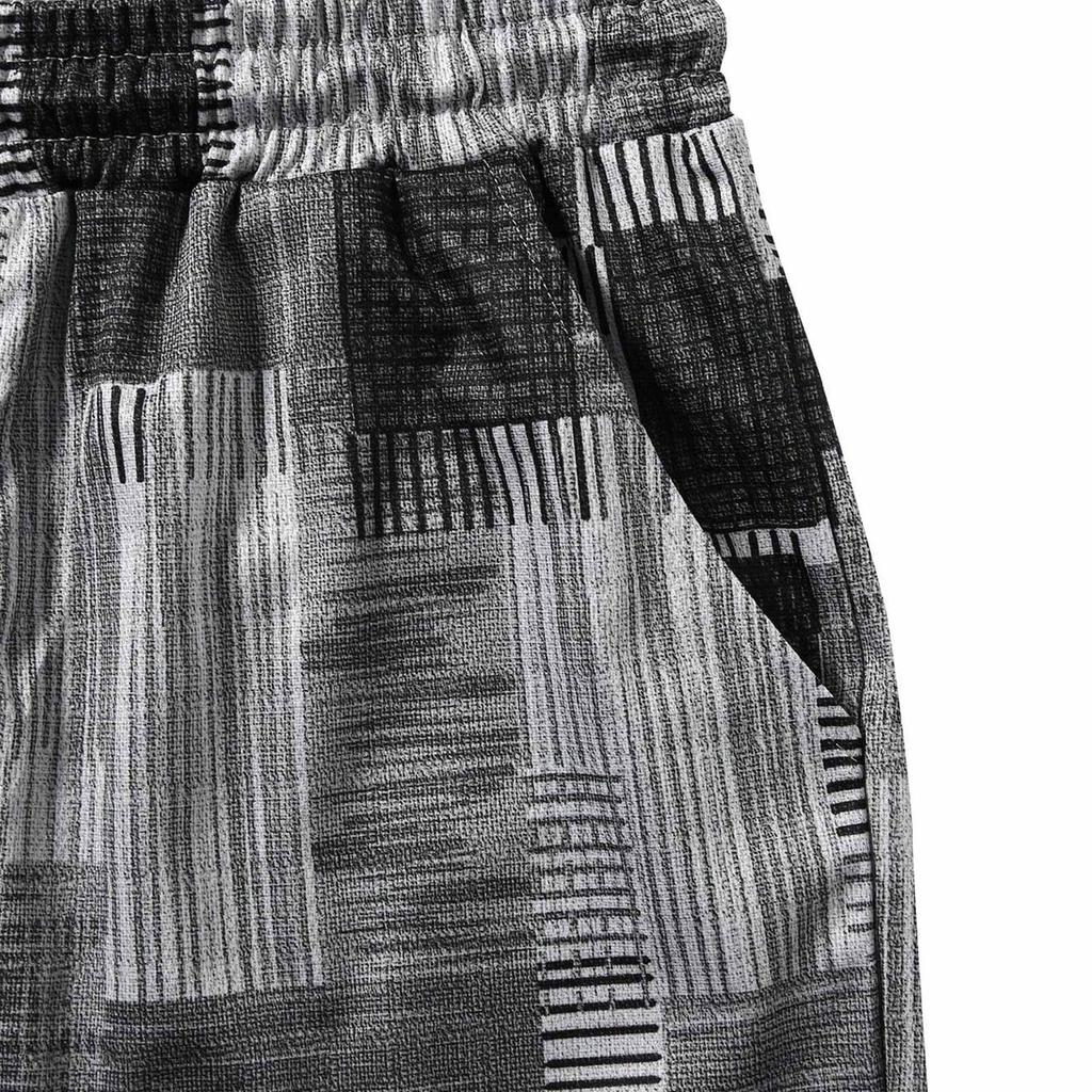 Herren Freizeit Sommer Shorts Leicht Atmungsaktiv Elastischer Bund Kordelzug Strandshorts mit Taschen für Outdoor-Aktivitäten