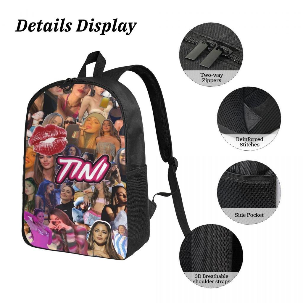 3Pcs Tini Futttura Tour Merch Backpack Set for Kids Pencil Boxes Bookbag Sets with Lunch Box For School Students Knapsack
