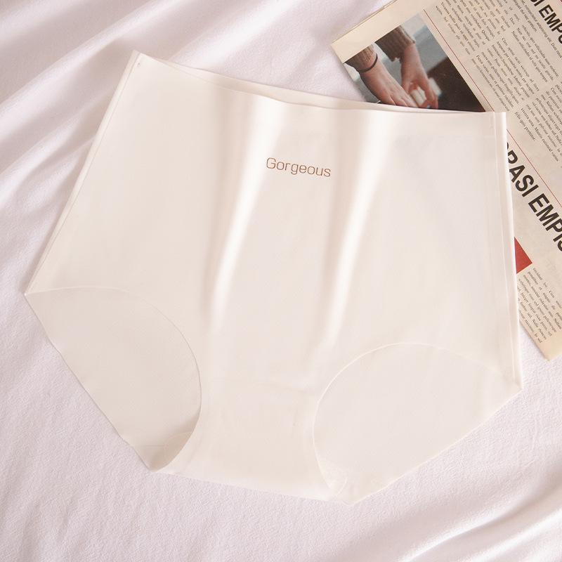 

Women s Seamless High-Waisted Ice Silk Underwear for Yoga and Sports - Summer Triangle Briefs XL (120-140 jin)