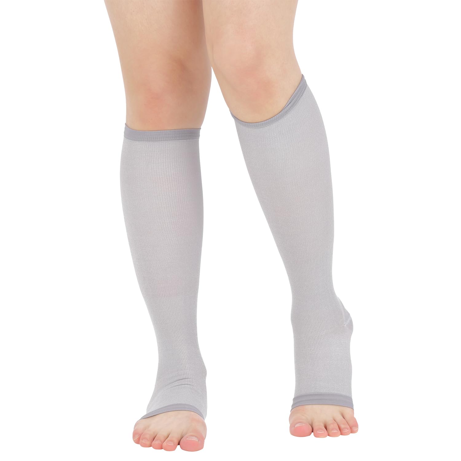 

эластичные носки Cool Оставайтесь в прохладе и комфорте даже летом с охлаждающими M без пальцев Для обеих ног Серый [Dr.Feel] Одобрено врачом - - [Материал] (1 серый