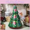 Christmas Tree Tin Candy Box With Metal Storage Container For Holiday Decorations