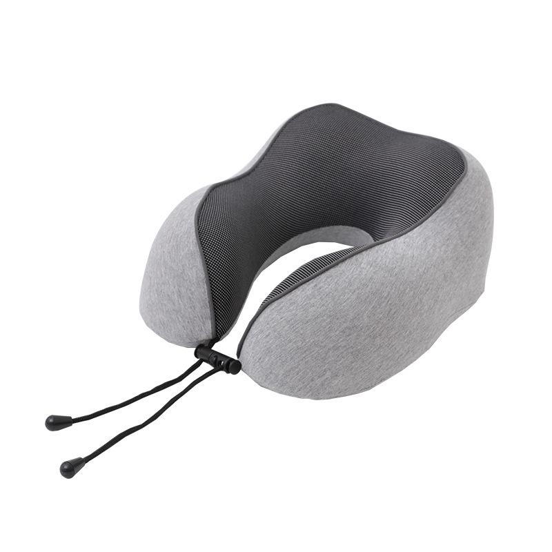 Portable Quick-Dry Cooling Travel Neck Pillow - Foldable Memory Foam U-Shape for Airplane Support