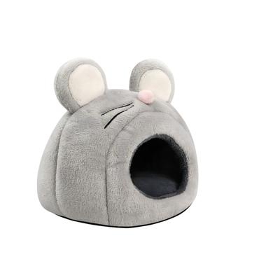 Mouse Shaped Hamster Warm Nest Windproof Thicken Hedgehog Hideout Nest Cozy Cartoon Hamster Hideaway Shelter Pet Habitat