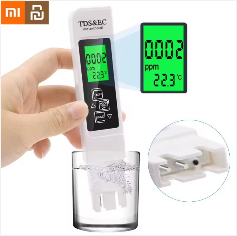 Xiaomi Youpin TDS/EC Portable Meter Digital Water Tester Water Quality Tester Water Purity Monitor Test Pen Temperature Meter Mi