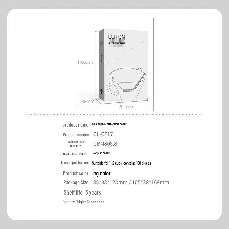 CLITON Tragbare Handaufguss-Kaffeefilterpapiere & Beutel