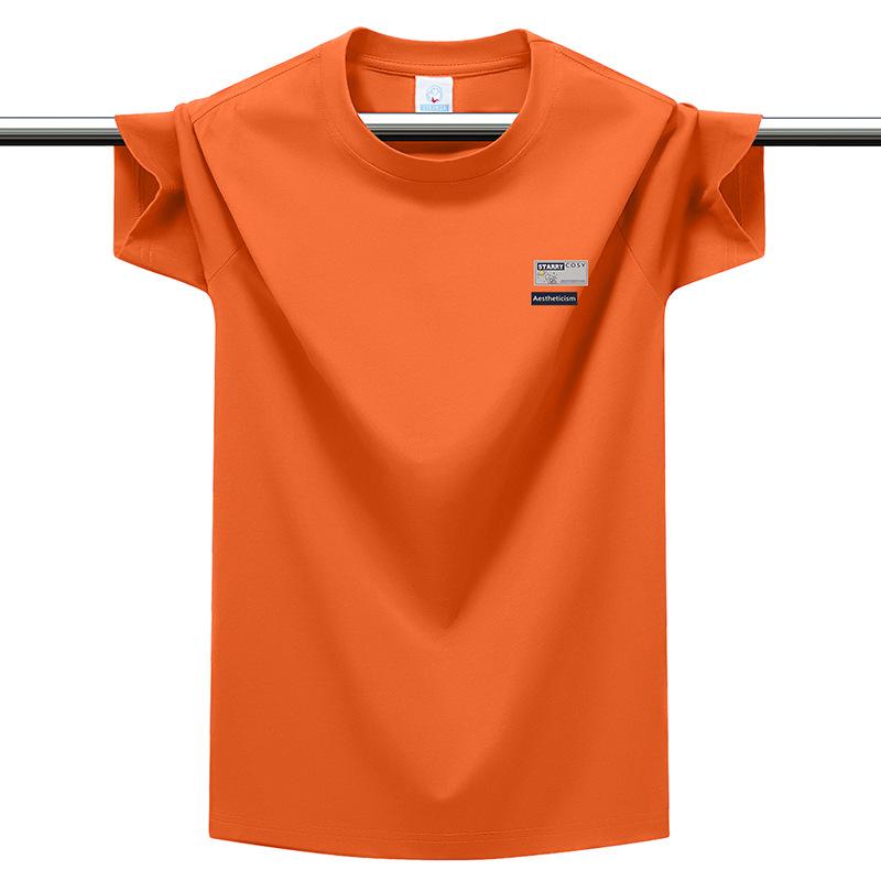 HNXC Men's Fashion Casual Summer Spring O-Neck Short Sleeve Blouses & Shirts Classic Exquisite