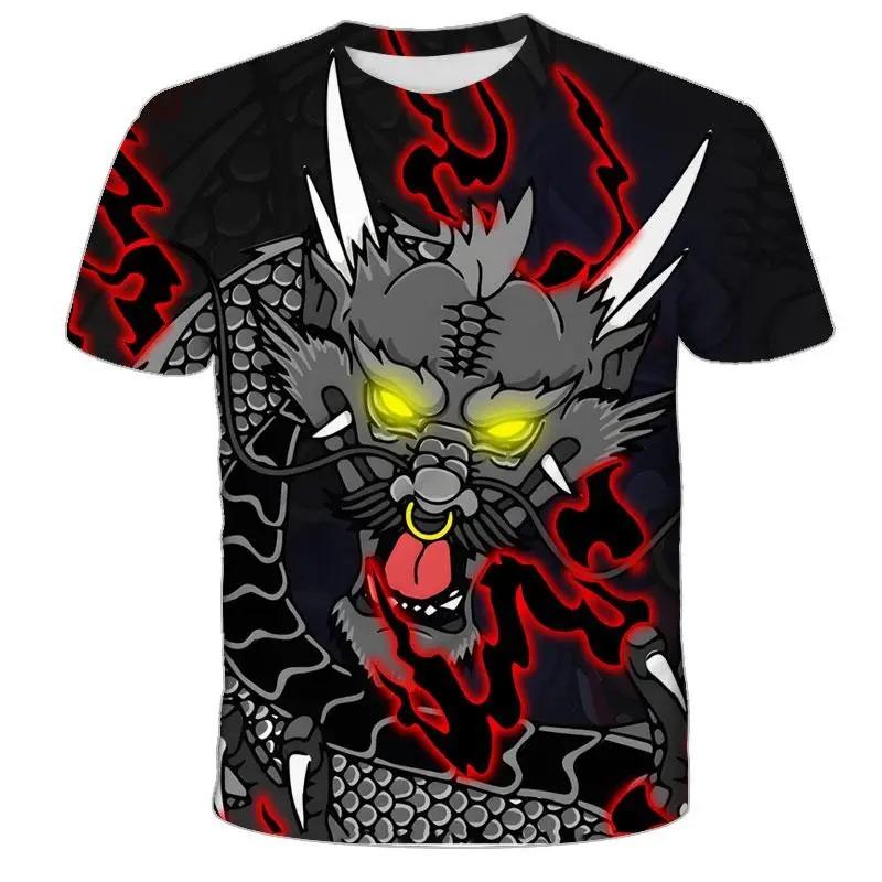 Dinosaurier T-Shirt Kinder Geburtstagsgeschenk T-Shirts Babykleidung Kinder Jungen Mädchen Dinosaurier T-Shirts 3D Gedruckt Cartoon