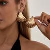 IngeSight.Z 6Style Retro Exaggerated Irregular Geometric Stud Earrings Women Creative Punk Metal Piercing Earrings Charm Jewelry