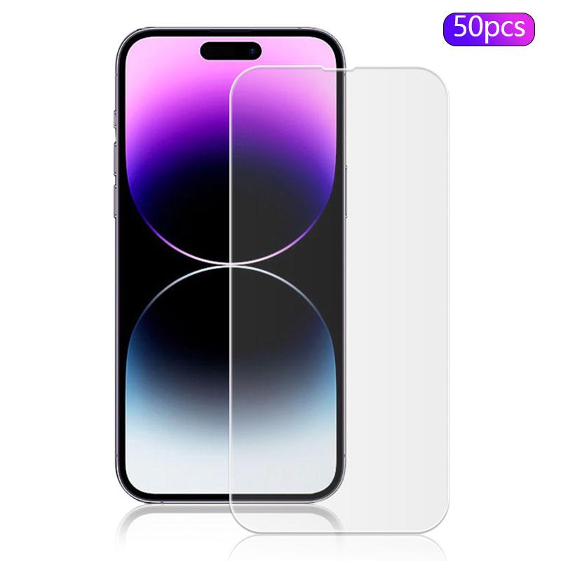 

MOCOLO 50 шт. Захисна плівка для екрана iPhone 15 Pro Max, захист від подряпин, HD прозора, із загартованого скла Type A