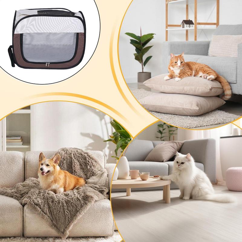 Pet Dryer Box Cat Cage Kennel Drying Room Anti-Hair Flying Pet Grooming Accessories For Travel Home Indoor Outdoor Vacation