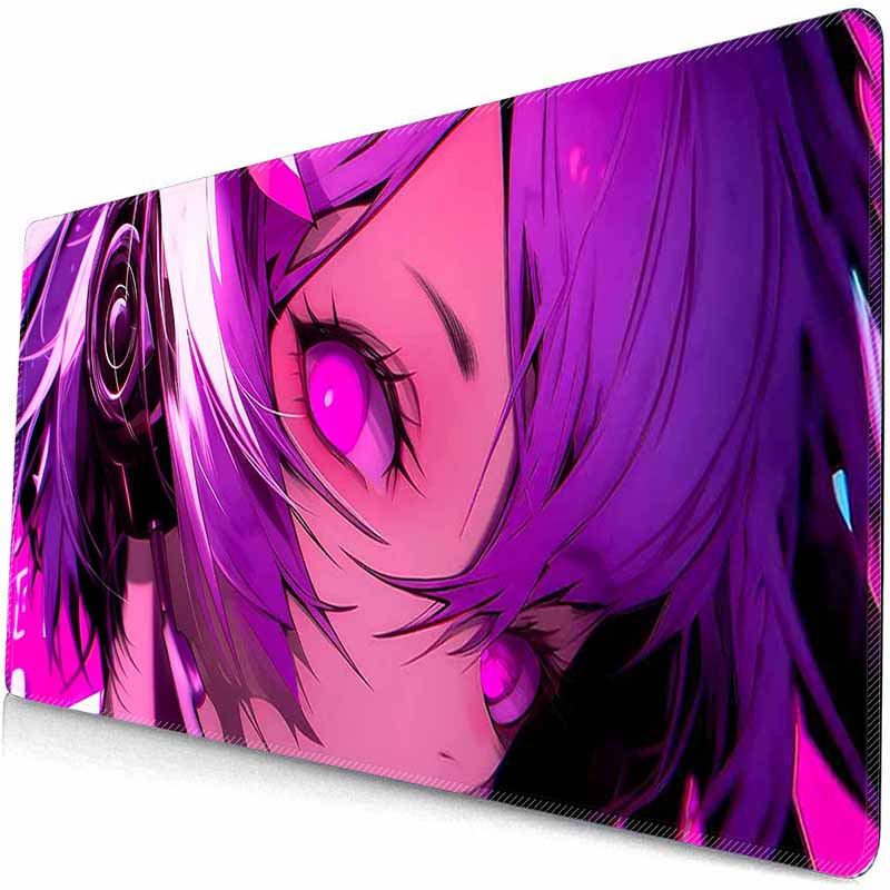 Anime Domineering Grils MouseMat Overwatch Gamer Cool Mouse Pad Purple Gamer Cabinet Large Non-Slip Mousepad Keyboard Mat