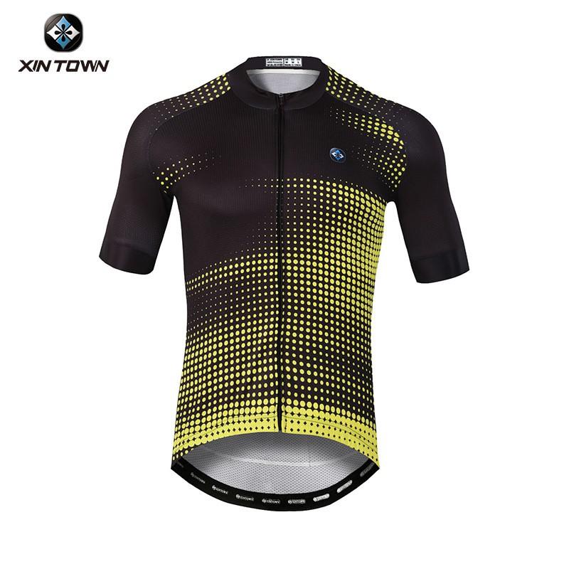Mens Short Sleeve Cycling Jersey Breathable Quick Dry Wear Road Bike Riding
