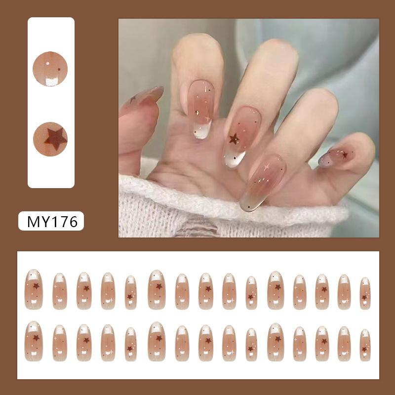 Aurora small polka dot star blush French cat eye versatile girl cute European and American ins style removable wearable armor