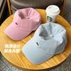 Little Fox Embroidered Baseball Cap Men's and Women's Spring and Summer Couples Sunscreen Sun Hat Soft Top Big Head Circumference Peaked Cap