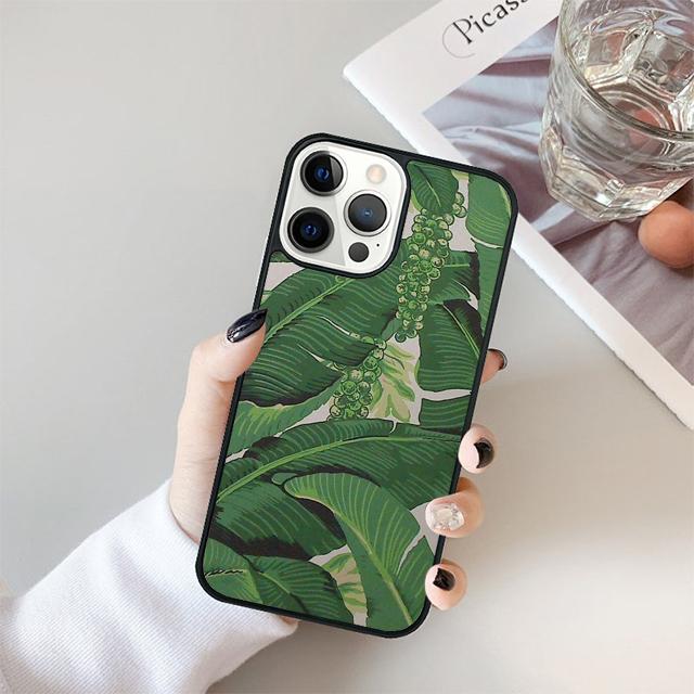 Tropical leaves Banana Leaf Phone Case For iPhone 17 Air 15 16 Cover  14 13 11 12 Pro Max Max Plus Back Cover