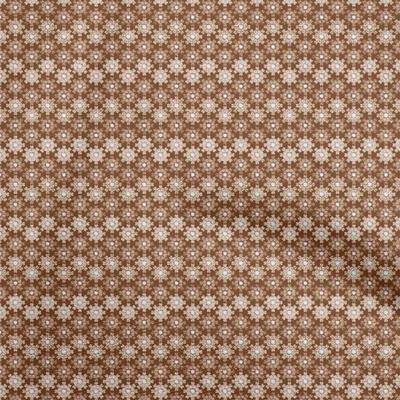 Cotton Flex Brown Fabric Asian Kilim Sewing Fabric By The Yard Printed Diy Clothing Sewing Supplies 40 Inch