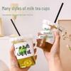 Transparent Disposable Coffee & Milk Tea Cups with Lids