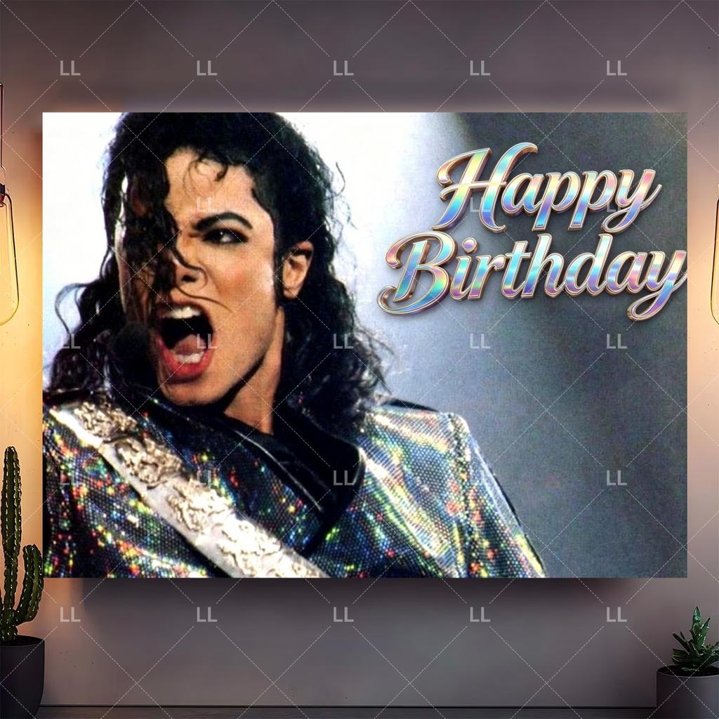 Michael Jackson Fans Birthday Party Decoration Retro 80s 90s Music Banner Tableware Cups Plates Napkin Tablecloth Supplies Gift