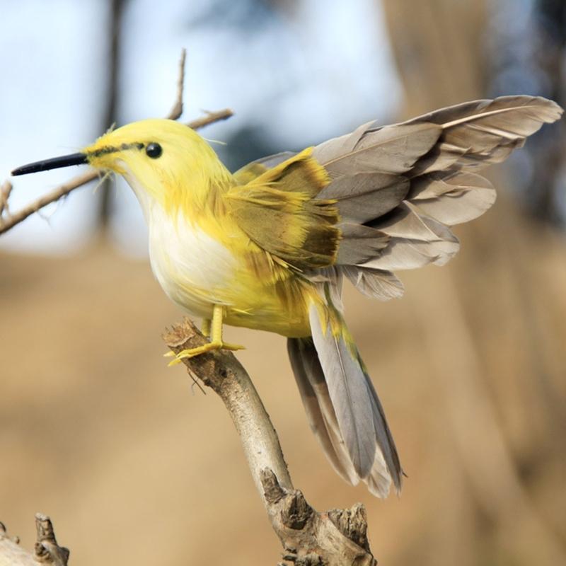 Artificial Feathered Birds for Home Yard and Lawn Decoration Bird Figurine Perfect for Theme Parties and Event