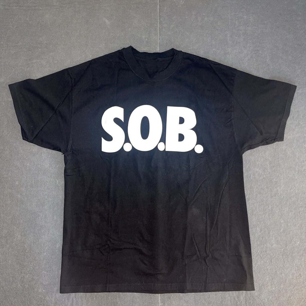 Logo S.O.B. Band Music Cotton Black T-Shirt Cotton Full Size Ni895