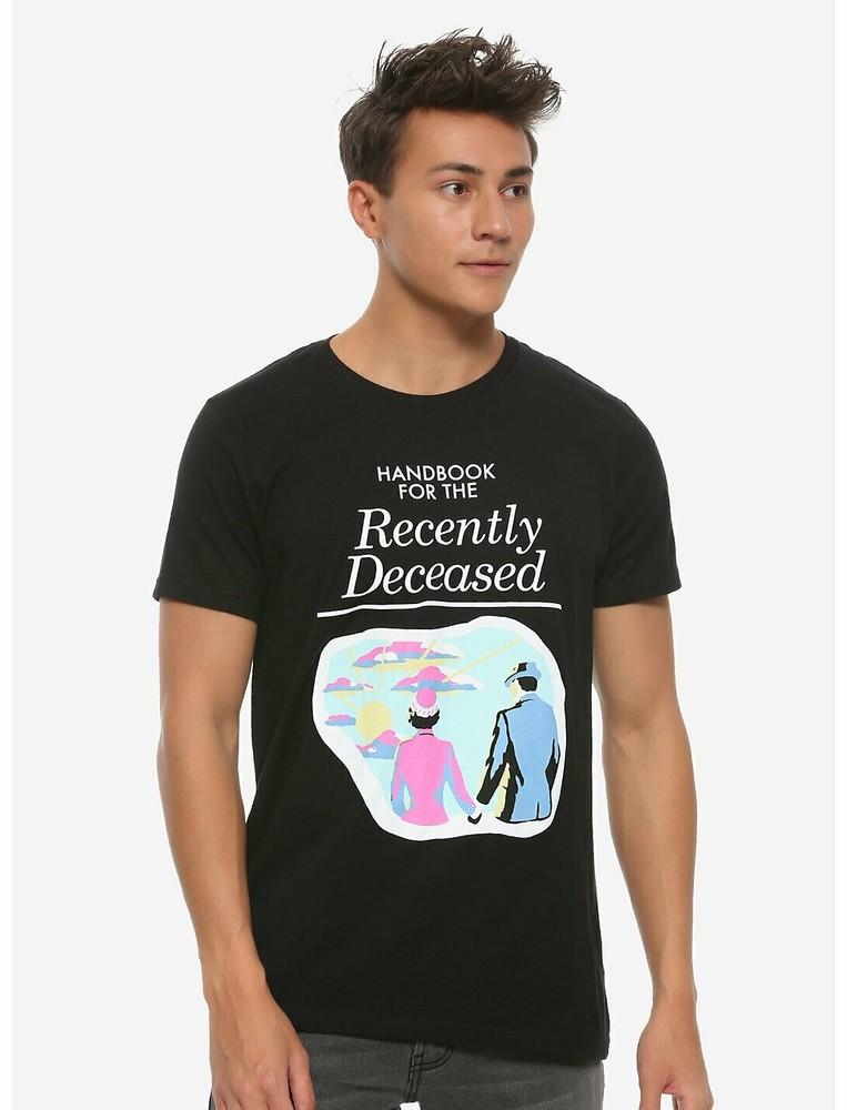 

Beetlejuice Mens Handbook For The Recently Deceased T-Shirt New S