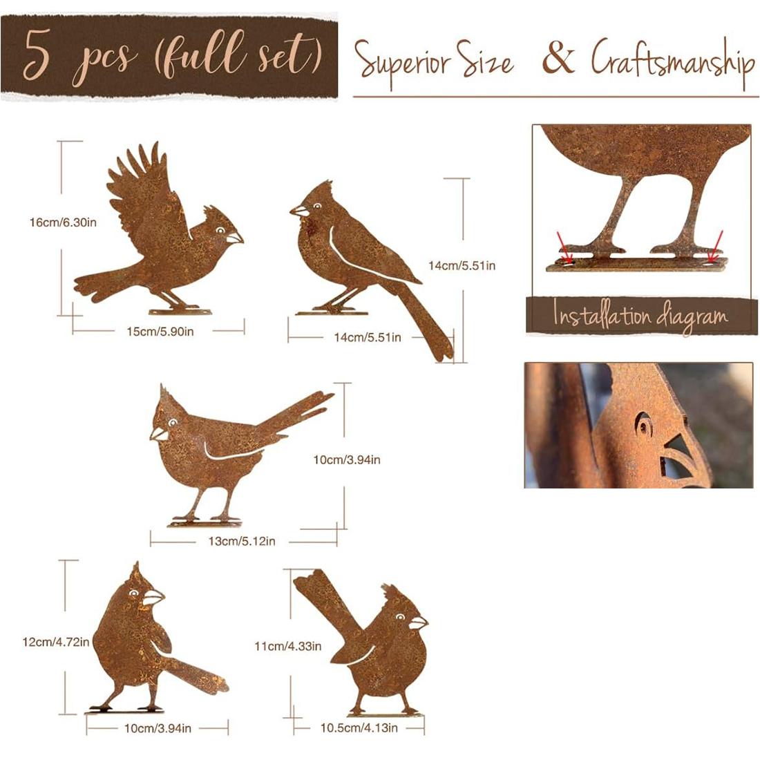 

Металлические птицы, украшения для забора, уличные ржавые силуэты птиц, подарки для ворон, металлические птицы, статуэтки, украшения для двора, декор для ворона светло-серый