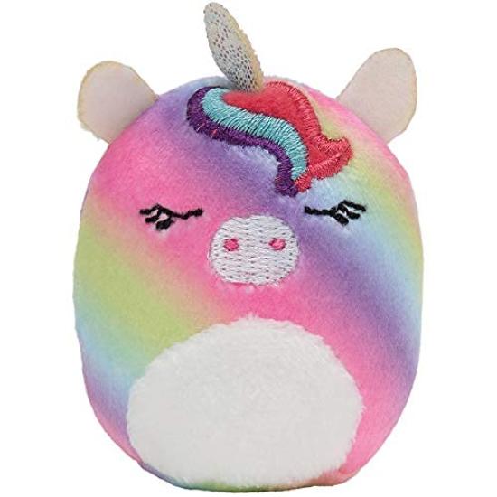 Squishville Mini Plush Rainbow Dream 6 Rainbow Irresistible Soft Colorful Plush Mini and Panda Squishmallow's Squad, 2-inch Animals, Cat, Llama,