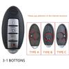 For Nissan Rogue Teana Sentra Versa Altima Maxima Sunny 2012 2011 2010 2009 2008 2007 2-4 Bottons Car Key Fob Case Shell Housing