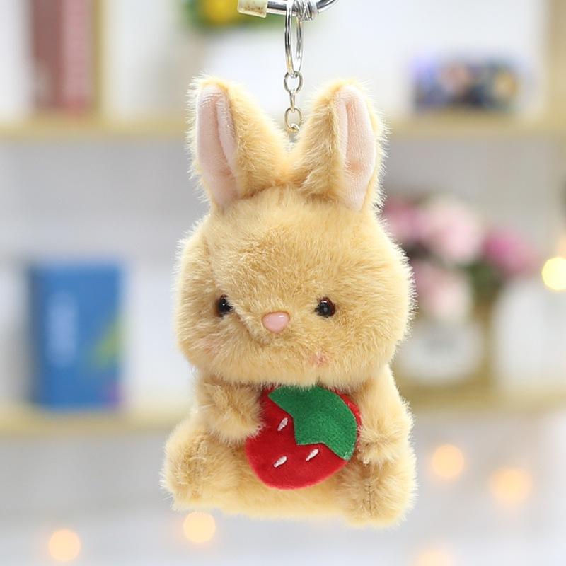 4-inch Plush Toy Doll Creative Pendant Claw Machine Keychain Doll Cute Little Rabbit Rag Doll
