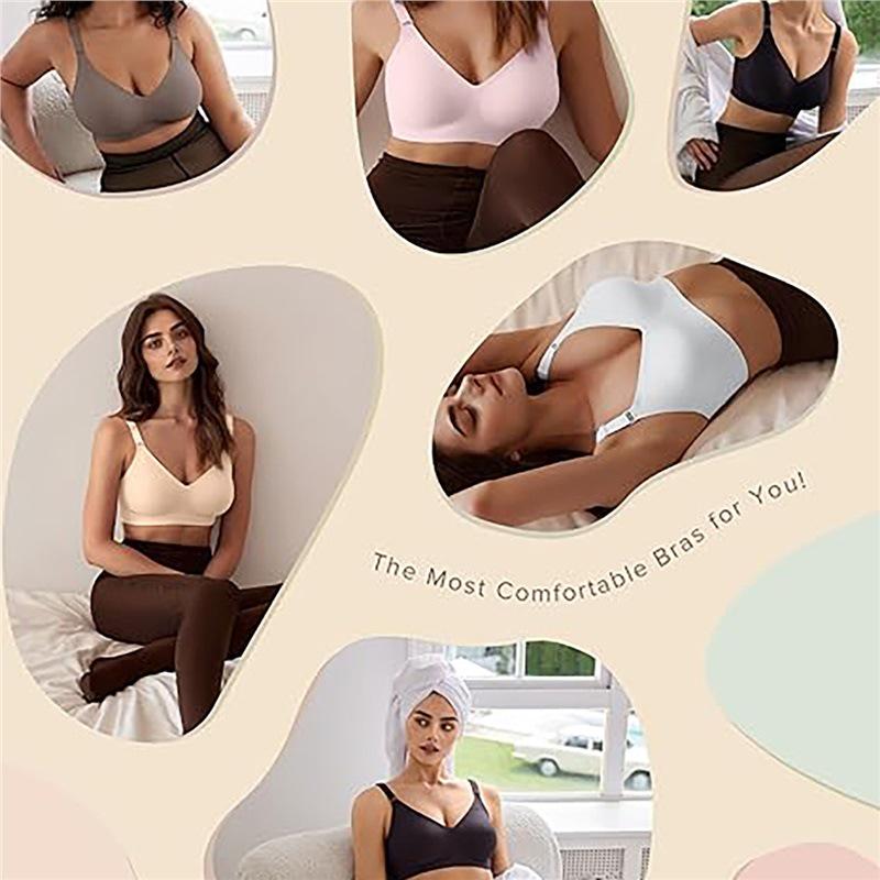 Plus Size Seamless Wire-Free Bra Vest – Anti-Sagging, Smooth European-American Style