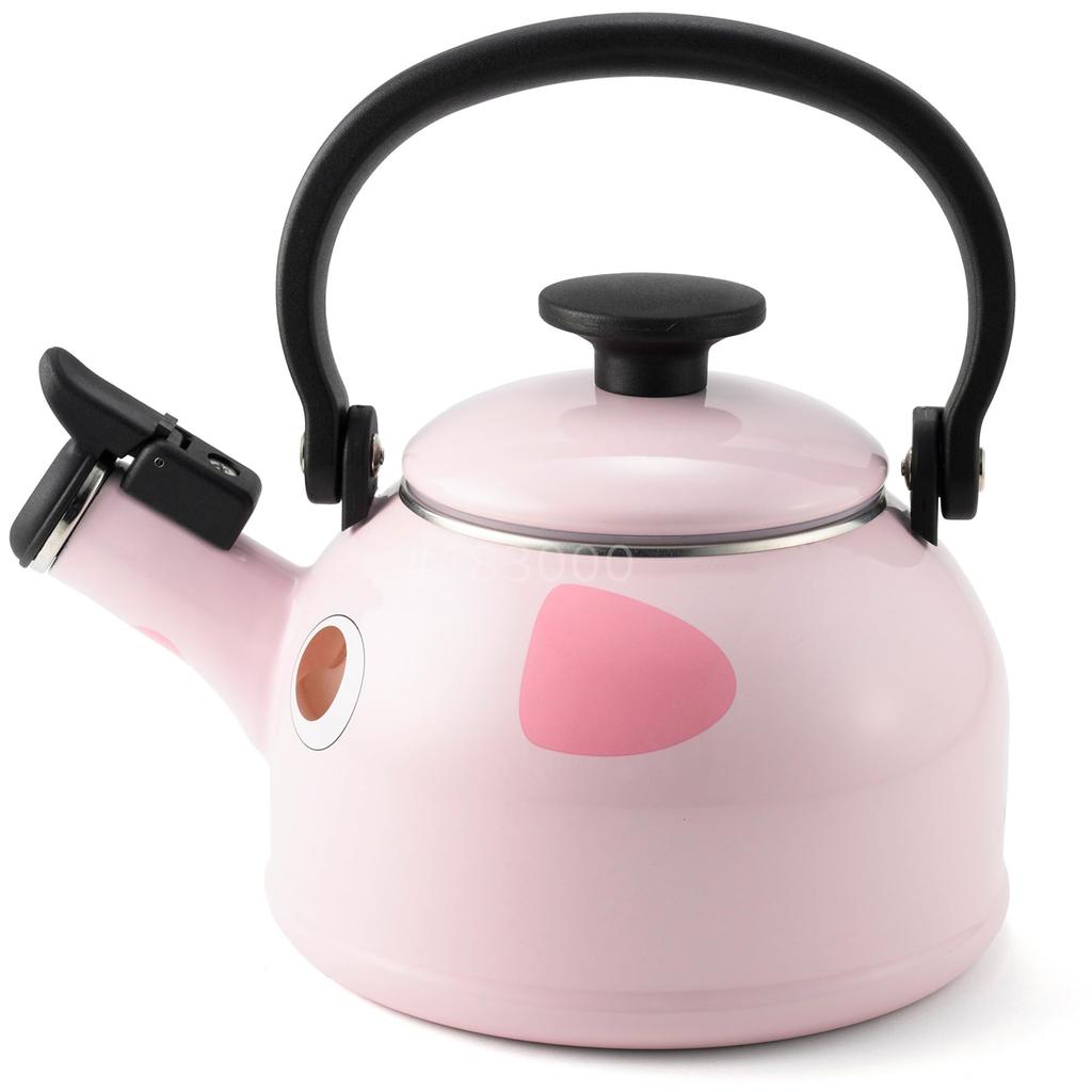 Fuji Enamel Whistling Kettle IH Compatible Animal Kettle Pig 1.6L DOY-1.6WK.B