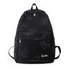School season student backpack graffiti couple backpack large capacity junior high school campus bag