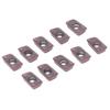 10 Pcs Lathe Turning Inserts Carbide Fast Cutting Speed CNC Milling Inserts with Multi Layer Coating(APMT1604PDERM2 )