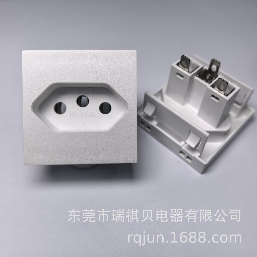RT-02-45 Brazil 45x45 Desktop Furniture Power Socket Strip