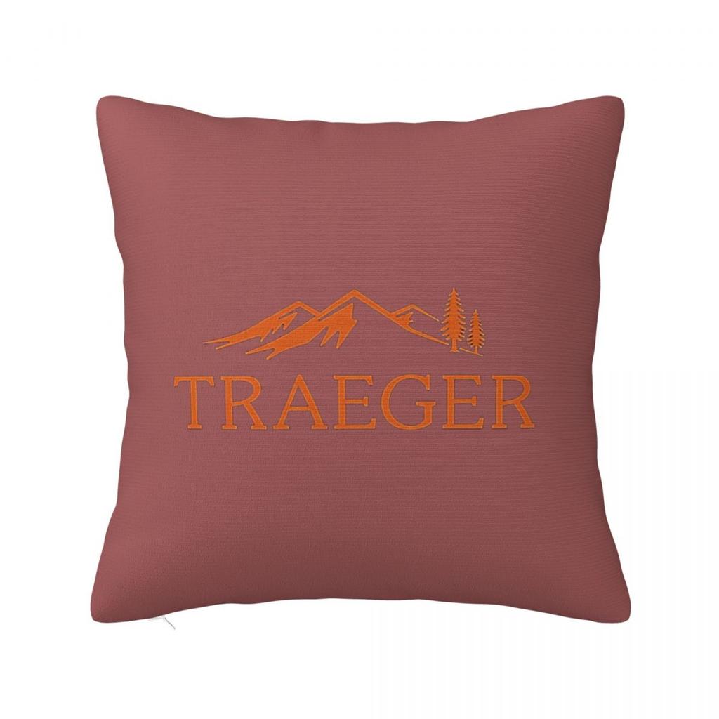 Traeger Pellet Grill Smoke BBQ Essential Square Pillowcase Cushion Cover Pillow Case Throw Pillow Cover for Home Bedroom Car