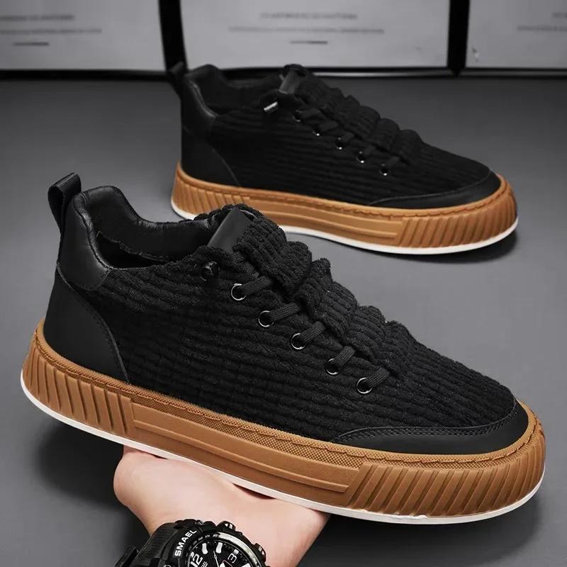 Autumn Canvas Shoes for Men Fashion Men Casual Shoes Comfortable Breathable Male Flats New Outdoor Versatile Men's Leisure Shoes
