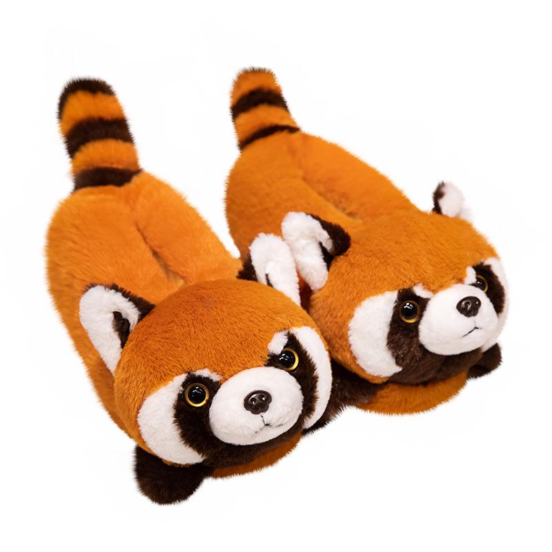 Cartoon Animal Slippers: Rabbit, Hamster, Husky, Fox, Panda - Unisex Cotton Indoor Shoes for Autumn/Winter