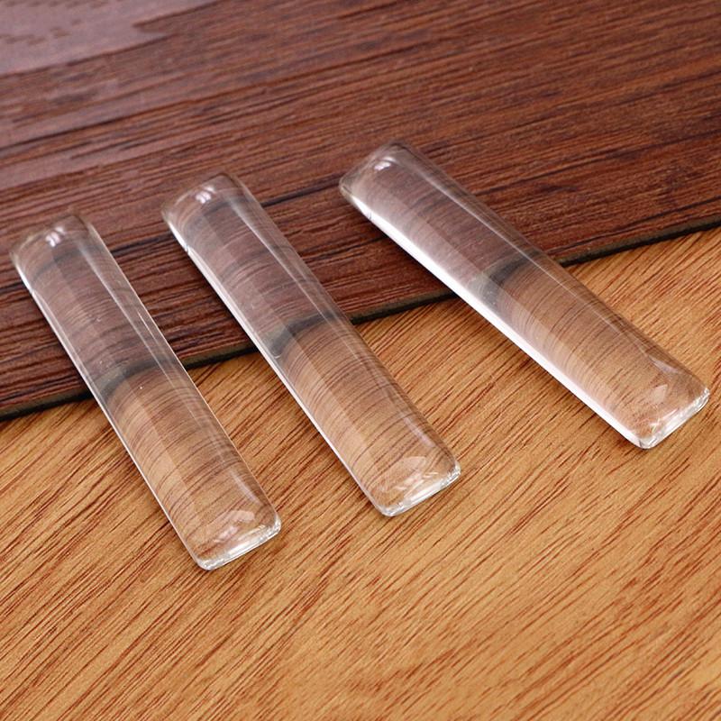 10x50mm 25x50mm 18x25mm 23x33mm 19x38mm 24x48mm Rectangle Flat Back Clear Glass Cabochon, High Quality,Wholesale Promotion